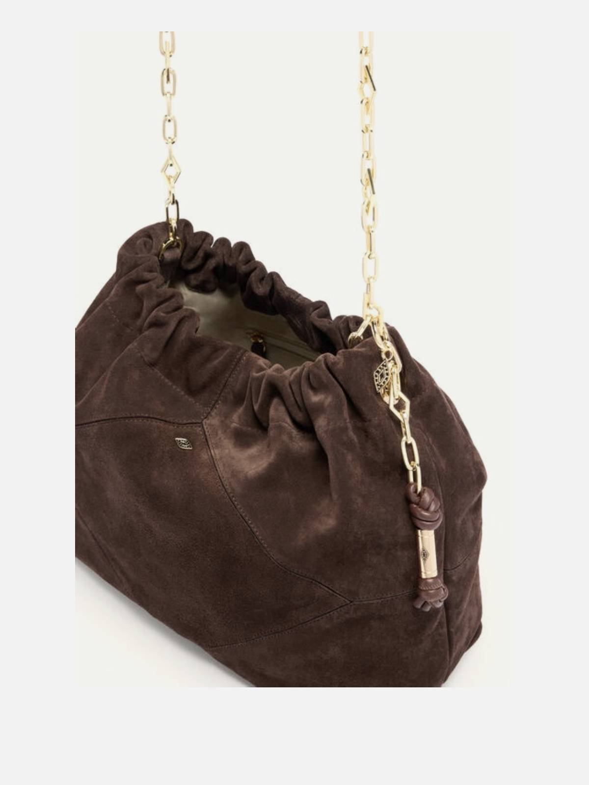 BA&SH – June tote bag suede dark brown