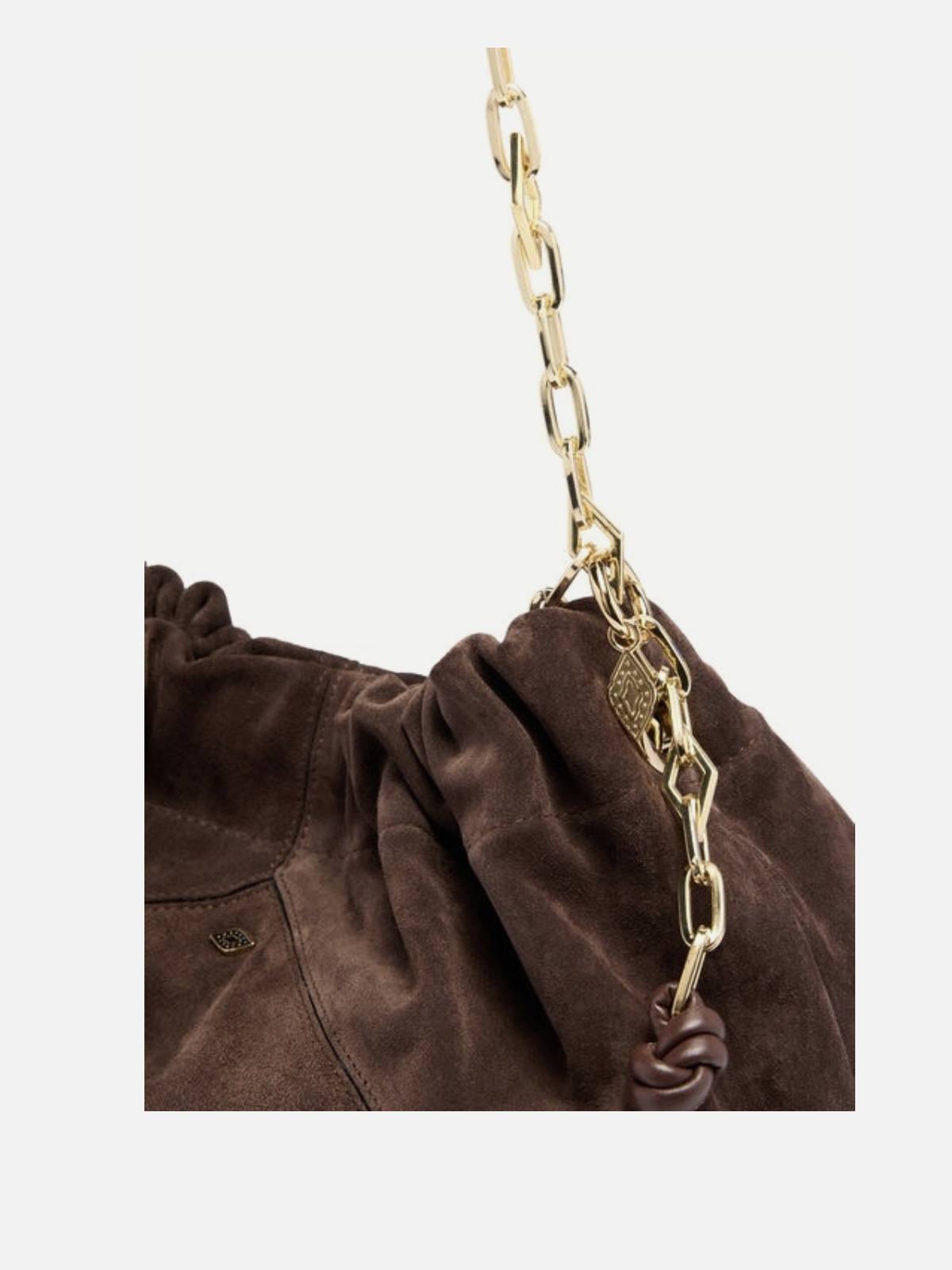 BA&SH – June tote bag suede dark brown