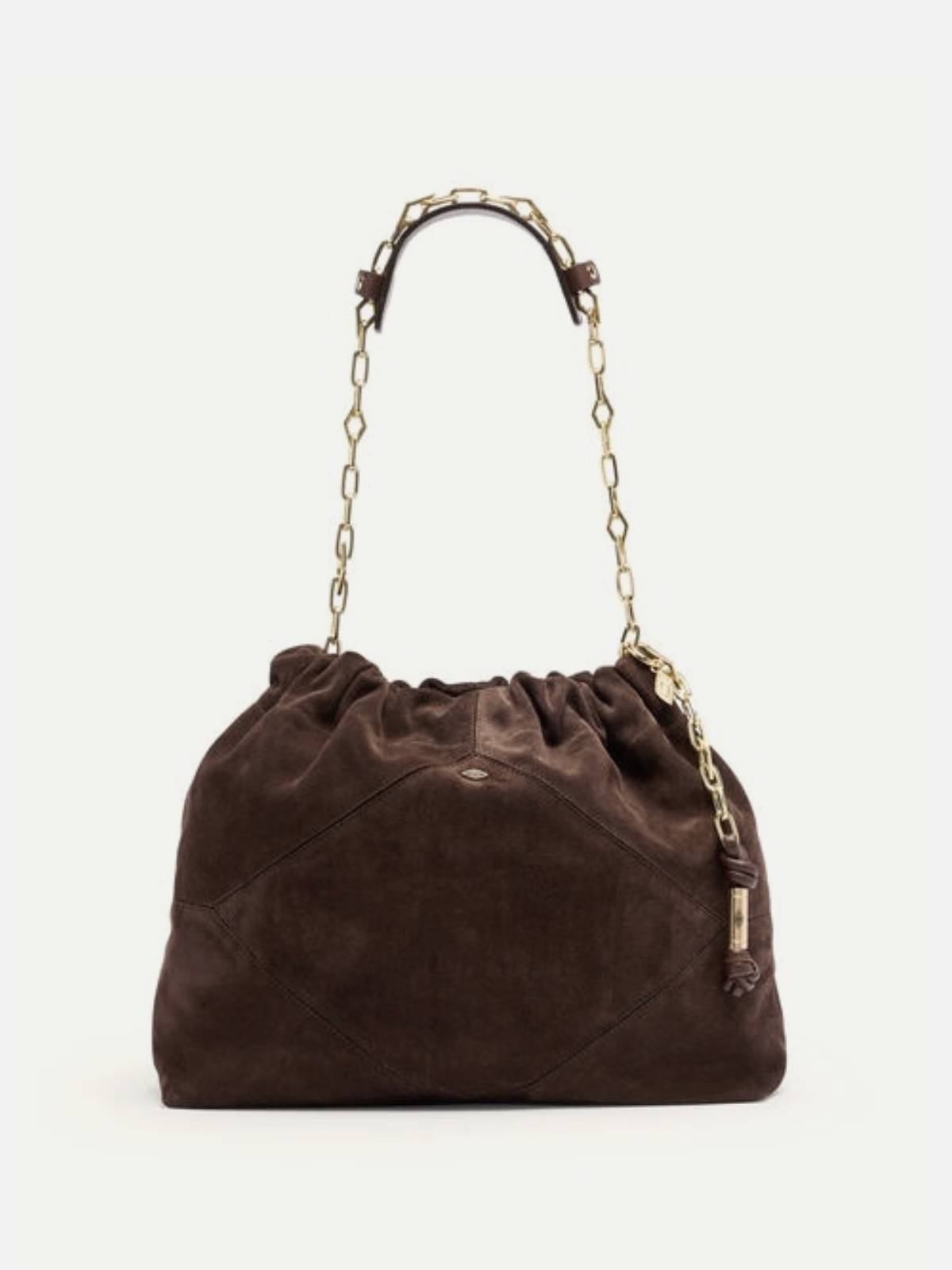 BA&SH – June tote bag suede dark brown