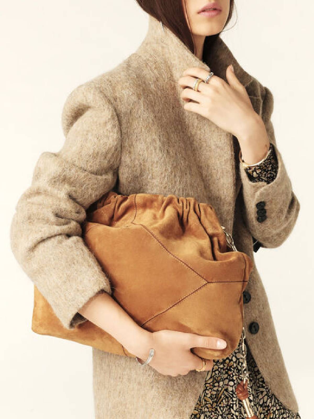BA&SH – June tote bag suede brown