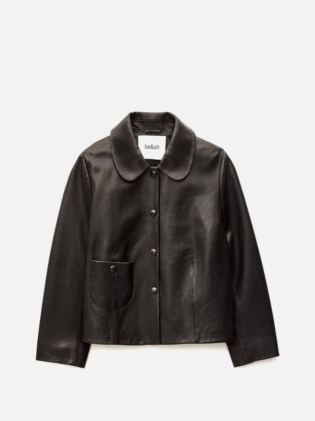 BA&SH -Milos leather jacket black