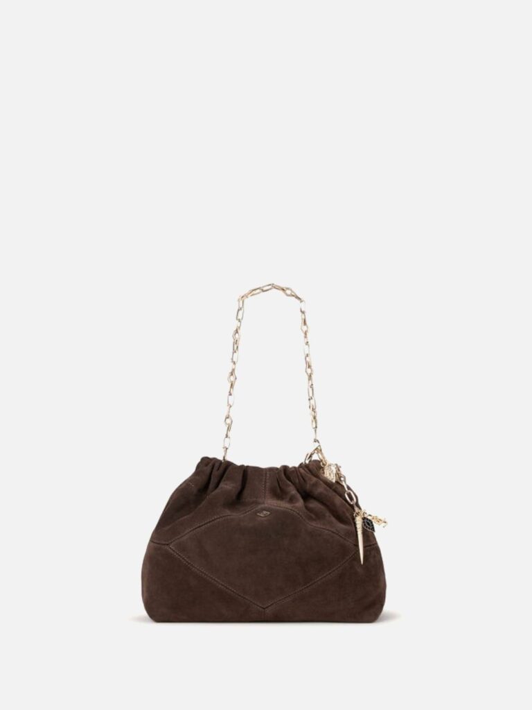BA&SH -Mini June tote bag dark brown