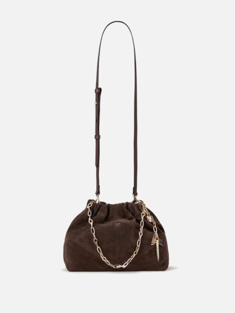 BA&SH -Mini June tote bag dark brown