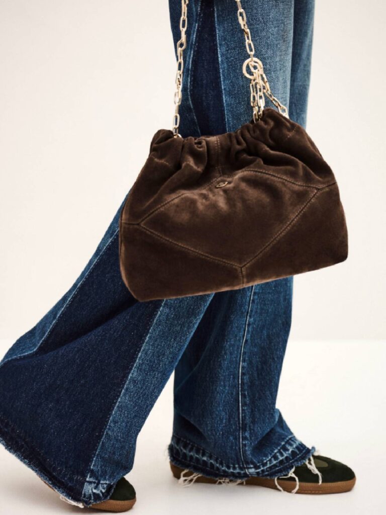 BA&SH -Mini June tote bag dark brown