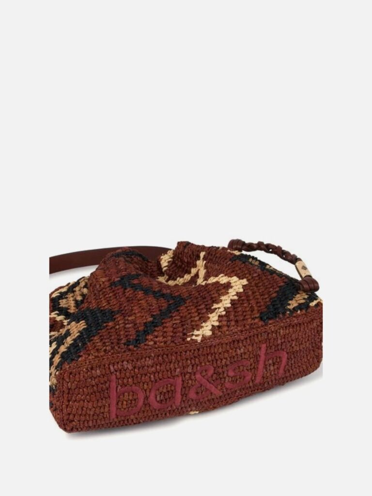 BA&SH – June Raffia bag Tribal multico