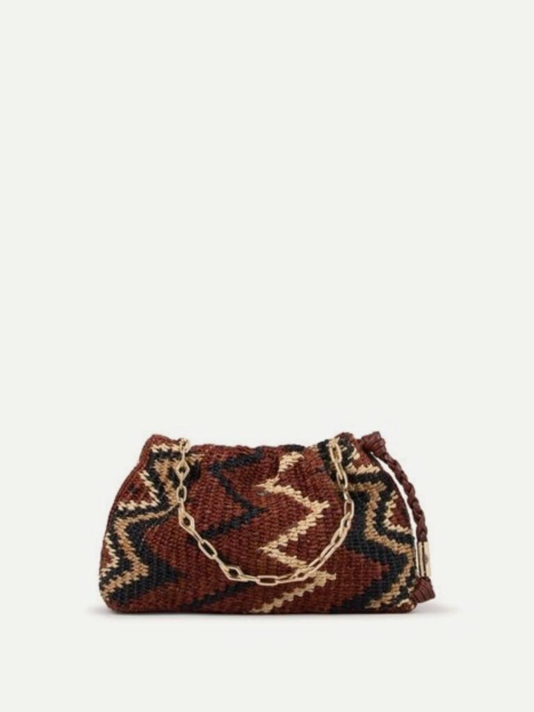 BA&SH – June Raffia bag Tribal multico