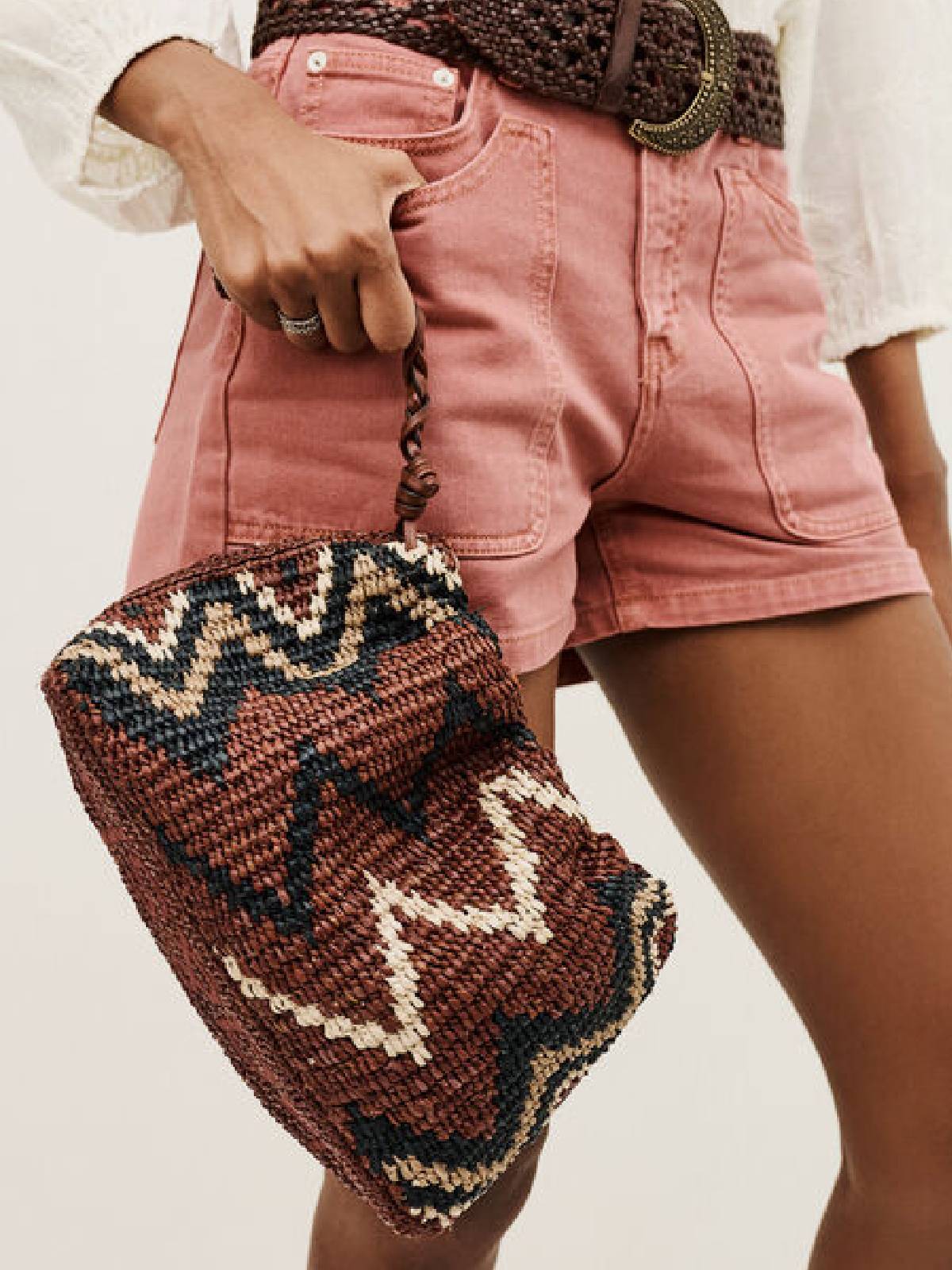 BA&SH - June Raffia bag Tribal multico - Image 2