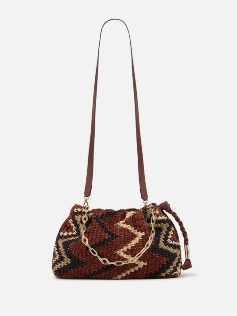 BA&SH – June Raffia bag Tribal multico