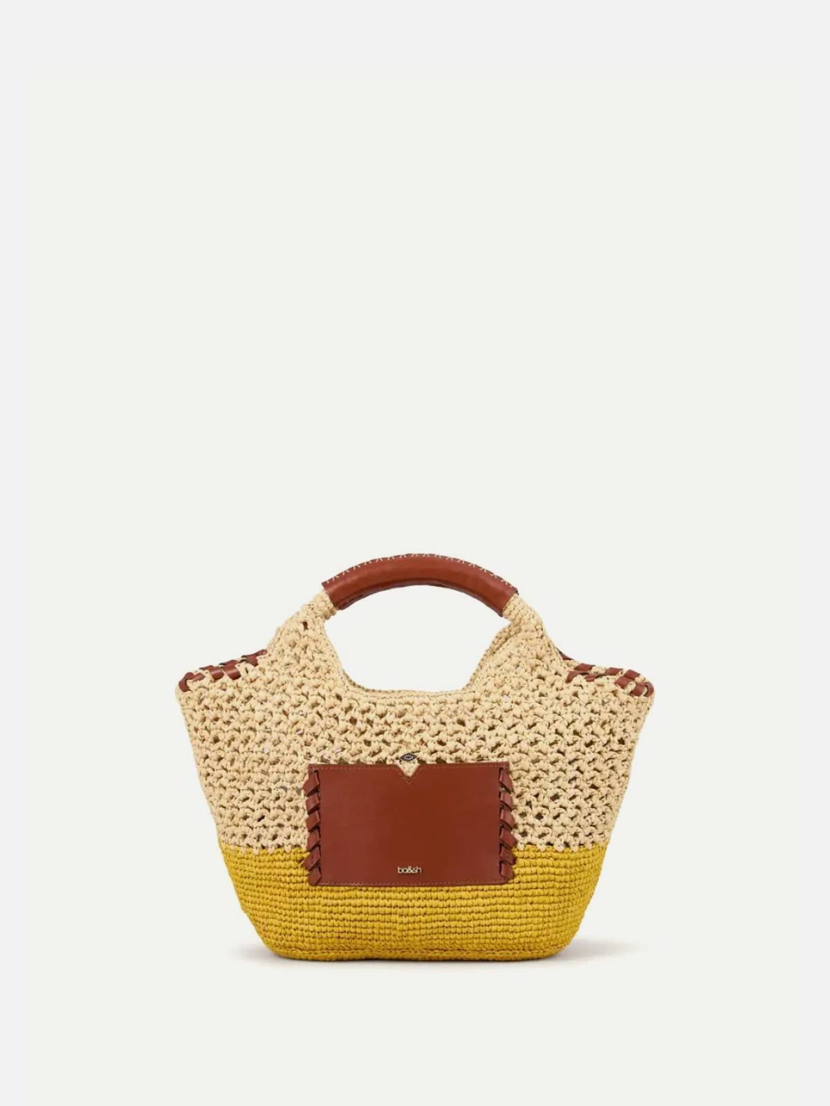 BA&SH - Ara m raffia bag natural - Image 3