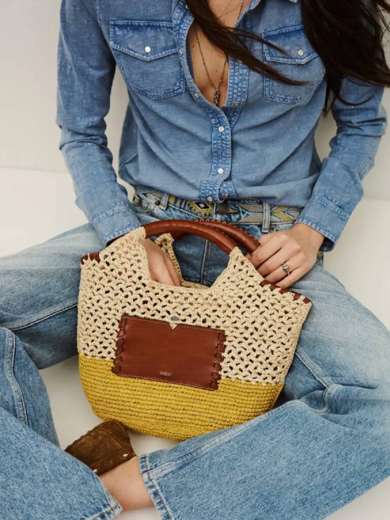 BA&SH – Ara m raffia bag natural