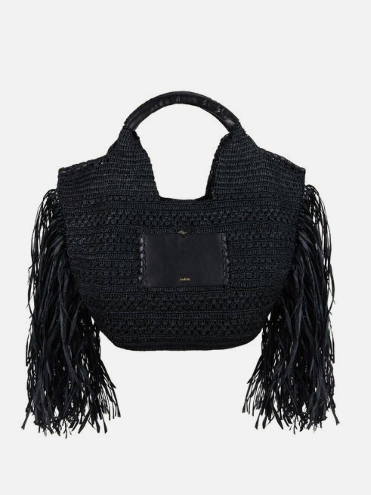 BA&SH - Ara raffia bag fring